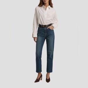 Favorite Daughter Blue Straight Leg Jeans - Valentina